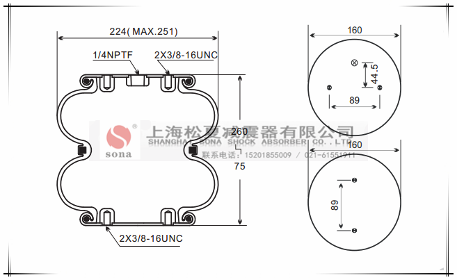 马牌Contitech康迪泰克FD200-19空气弹簧减震器